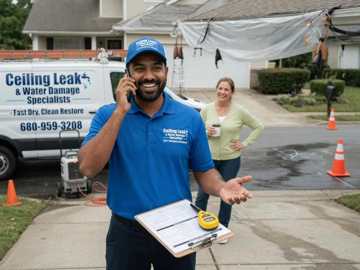Ceiling Leak Cleanup Nichols, IA FAQs
